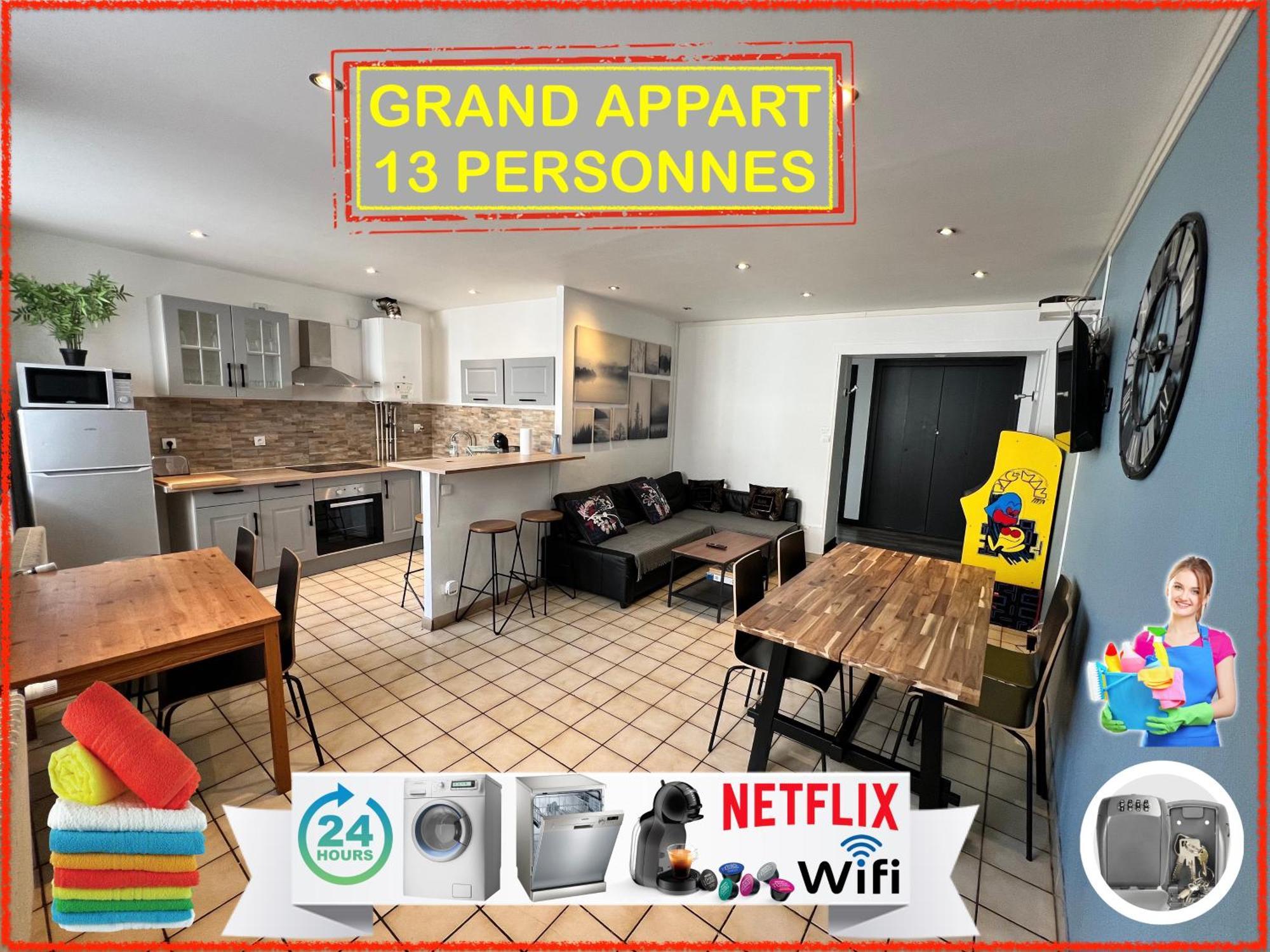 09 Chic & Cosy Grand Appart 4 Pieces 75M2 Hypercentre Wifi Smart Tv Netflix Saint-Etienne  Exterior foto